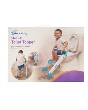 Step-Up Toilet Topper - Aqua/White