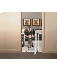 Liberty Xtra-Tall Security Gate with Smart Stay-Open Feature White