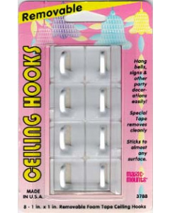 8 PARTY CEILING HOOKS